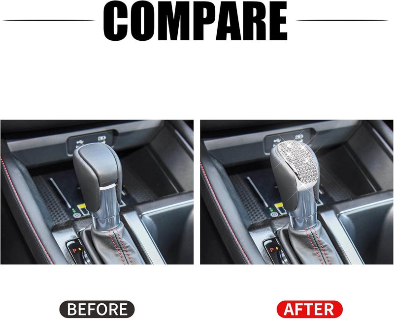 ZSJO Bling for Honda Car Accessory Gearbox Shift Cover Fit for 11th Gen Honda Accord Civic CR-V 2024. (Silver 5) - Image 2